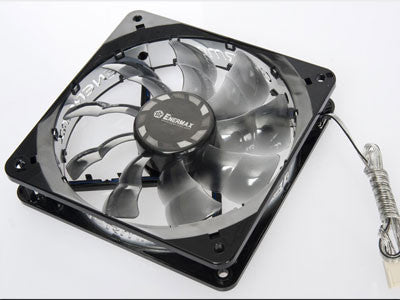Enermax 120mm x 120mm x 25mm T.B.SILENCE Ultra Quiet PC Cooling Fan with Blue LED - UCTB12N BL - Perfect for Gaming PCs, Workstations, and Silent Computer Builds