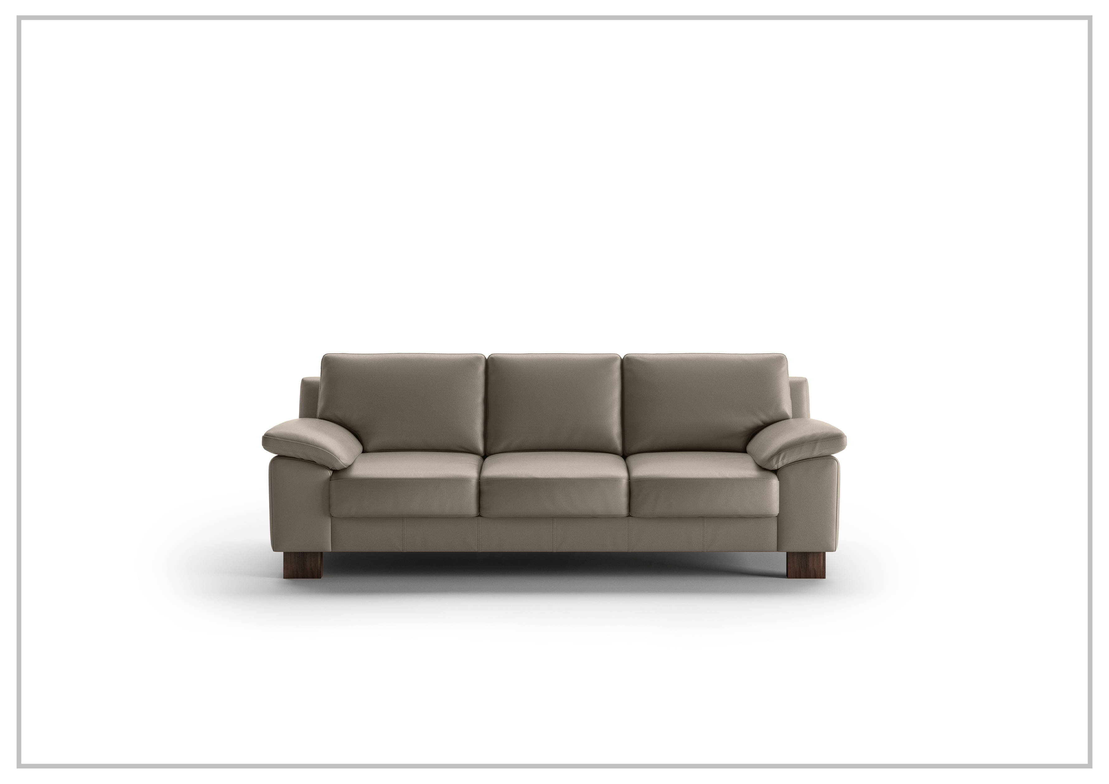 Premium Genuine Leather Sofa with High-Resilience HR Foam - Handcrafted in Finland - Perfect for Living Room, Lounge & Office Comfort