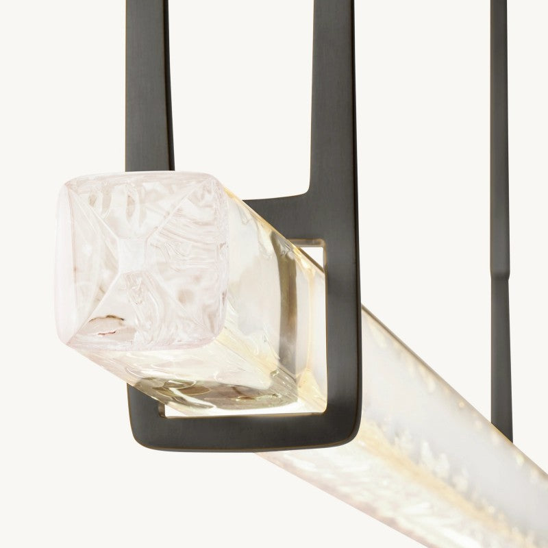 Modern Single Bar Linear Chandelier 60