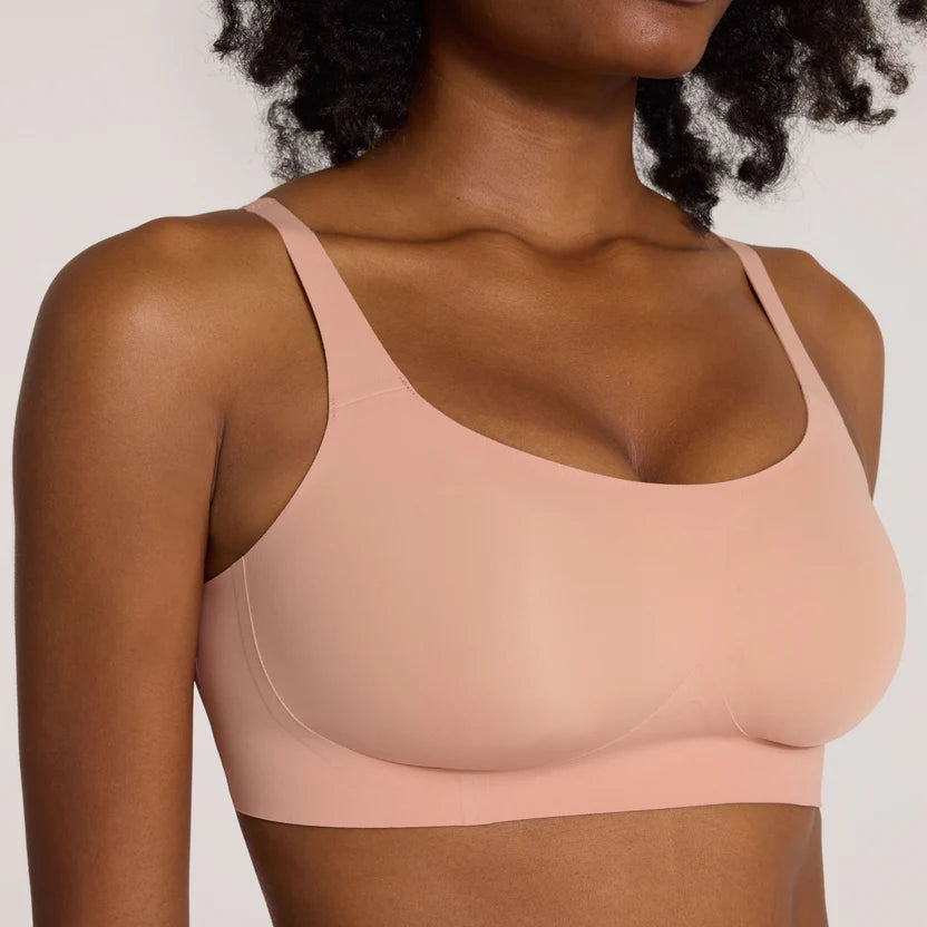 Evelyn Bobbie Structured Scoop Wireless Bra - Comfortable Support for Everyday Wear, Yoga & Lounge