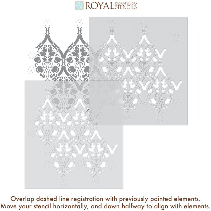 Entwined Trellis Wall Stencil - Reusable DIY Painting Template for Home Decor, Furniture & Crafts | Perfect for Bedroom, Living Room, and Nursery Accent Walls