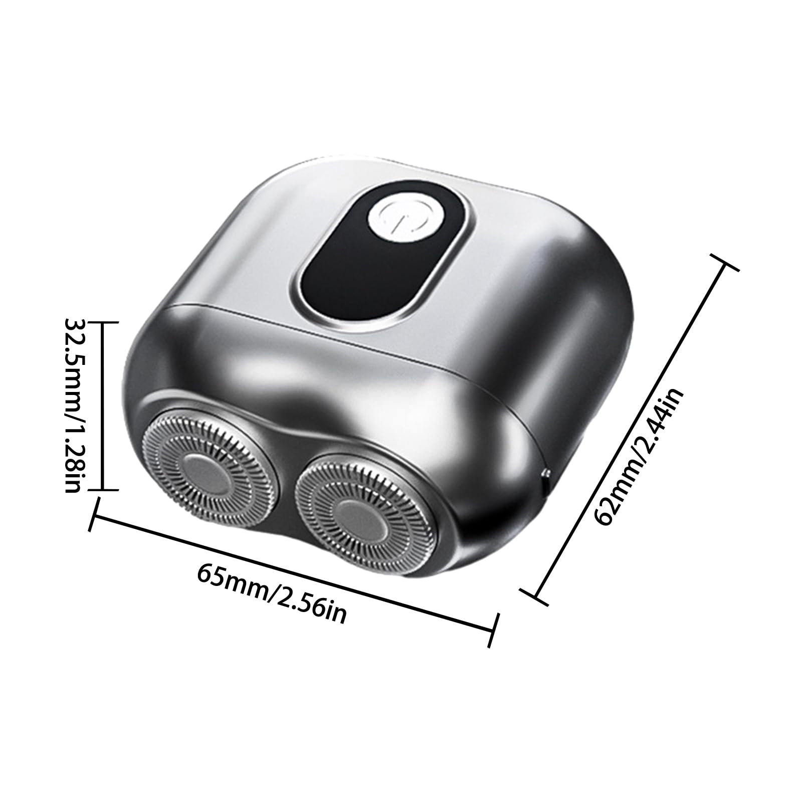 Portable USB Rechargeable Electric Shaver for Men - Wet & Dry Travel Razor with Compact Design - Perfect for Business Trips, Camping, and Gym Use