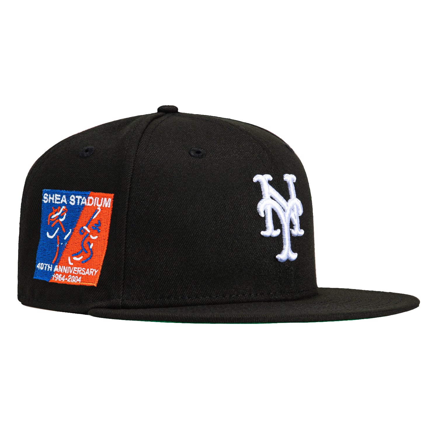 New Era 59Fifty New York Mets 40th Anniversary Shea Stadium Patch Snapback Hat - Black | MLB Baseball Cap for Men & Women | Perfect for Games, Fan Events & Streetwear Fashion
