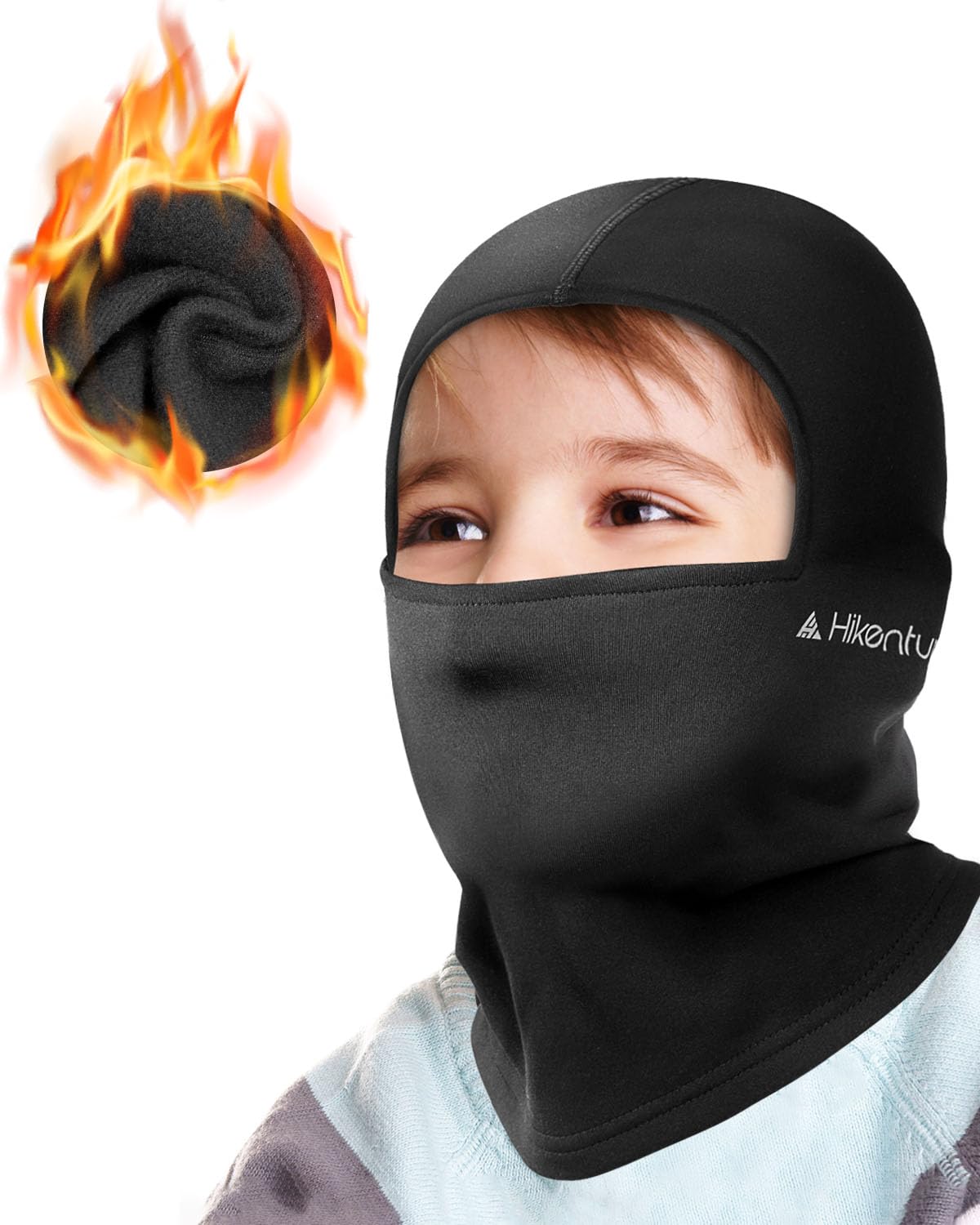 Hikenture Kids Balaclava Ski Mask - Winter Fleece Neck Warmer & Helmet Liner for Toddlers & Children | Cold Weather Face Cover for Skiing, Snowboarding & Outdoor Activities