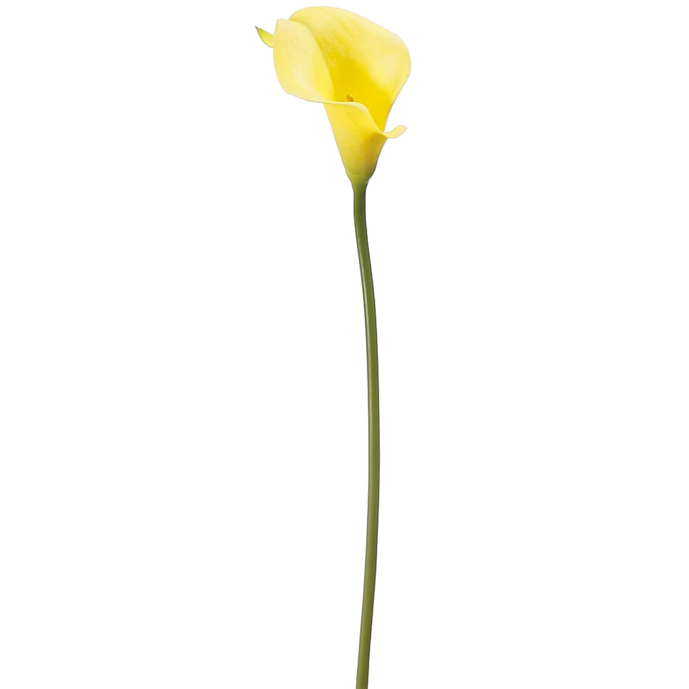 15 Pack Yellow Silk Mini Calla Lily Flower Sprays - Realistic Artificial Flowers for Wedding Bouquets, Home Decor, and Floral Arrangements