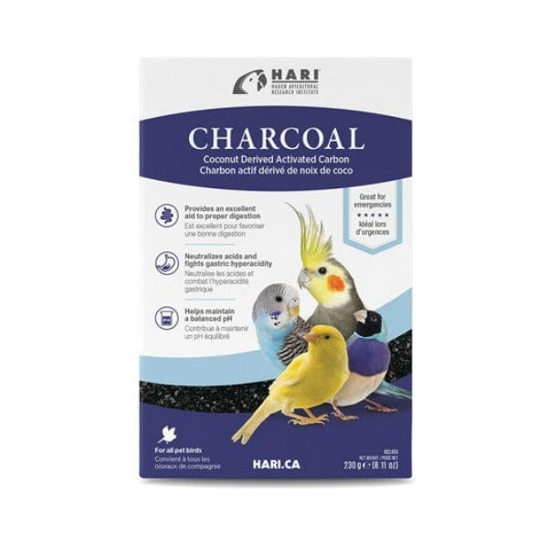 Premium Activated Charcoal for Birds - Natural Detox & Digestive Aid - Safe for Parrots, Canaries & Pet Birds - Use for Cage Cleaning & Odor Control