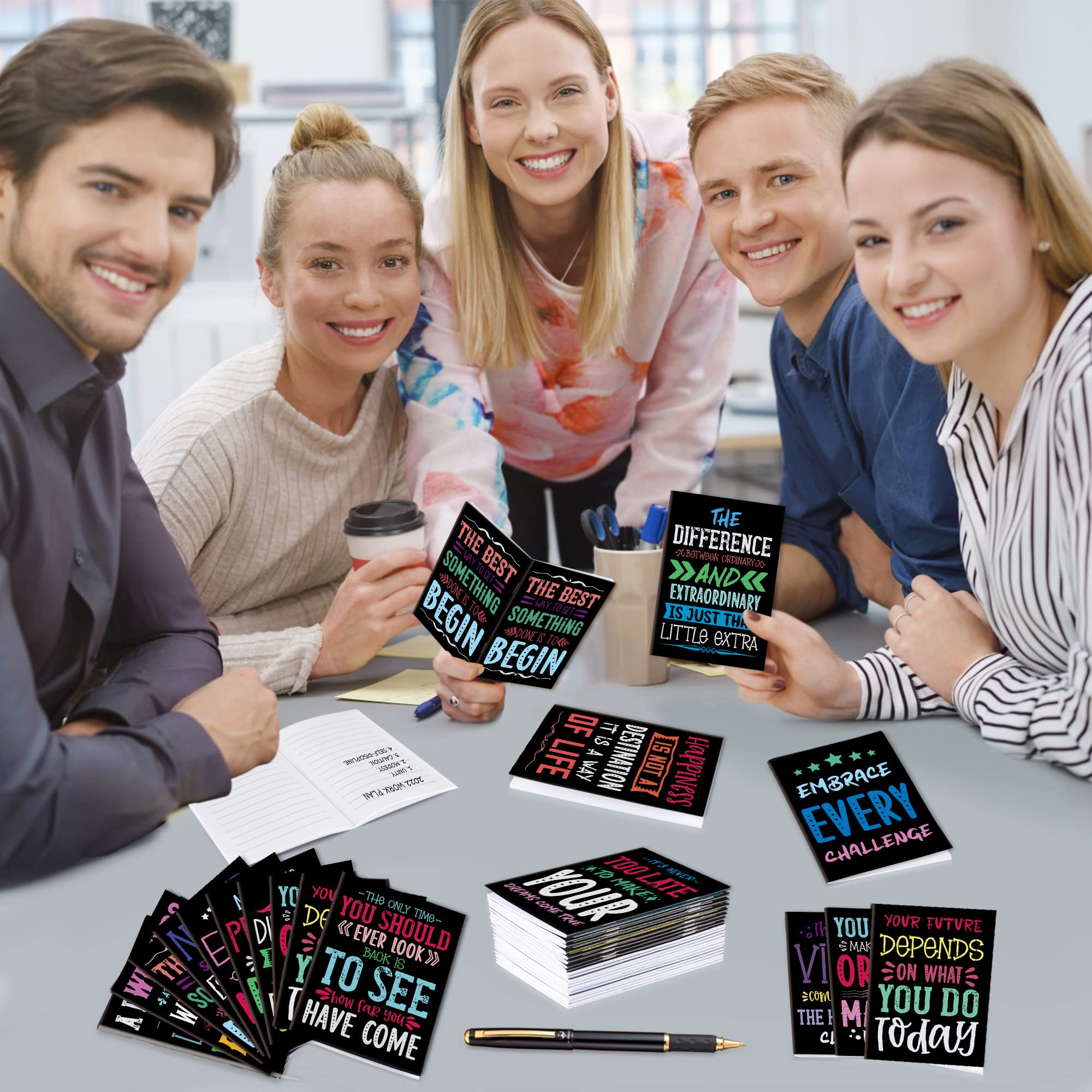 Inspirational Mini Notepads - 30 Pack Motivational Notebooks for School, Office & Travel | Growth Mindset Pocket Journals, Coworker Gifts & Party Favors | Perfect for Daily Notes, Goal Setting & Encouragement