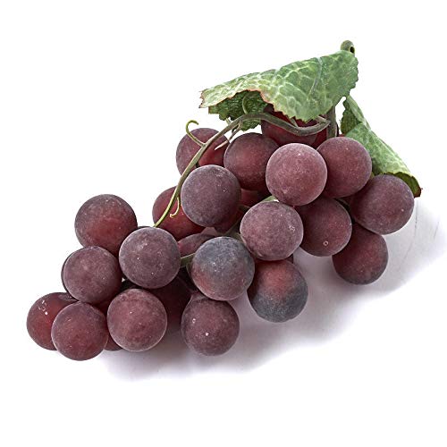 3 Pack Artificial Purple Grape Clusters - Realistic Fake Grapes for Home Decor, Wedding Centerpieces, and DIY Crafts - Factory Direct Wholesale Bulk Supplies