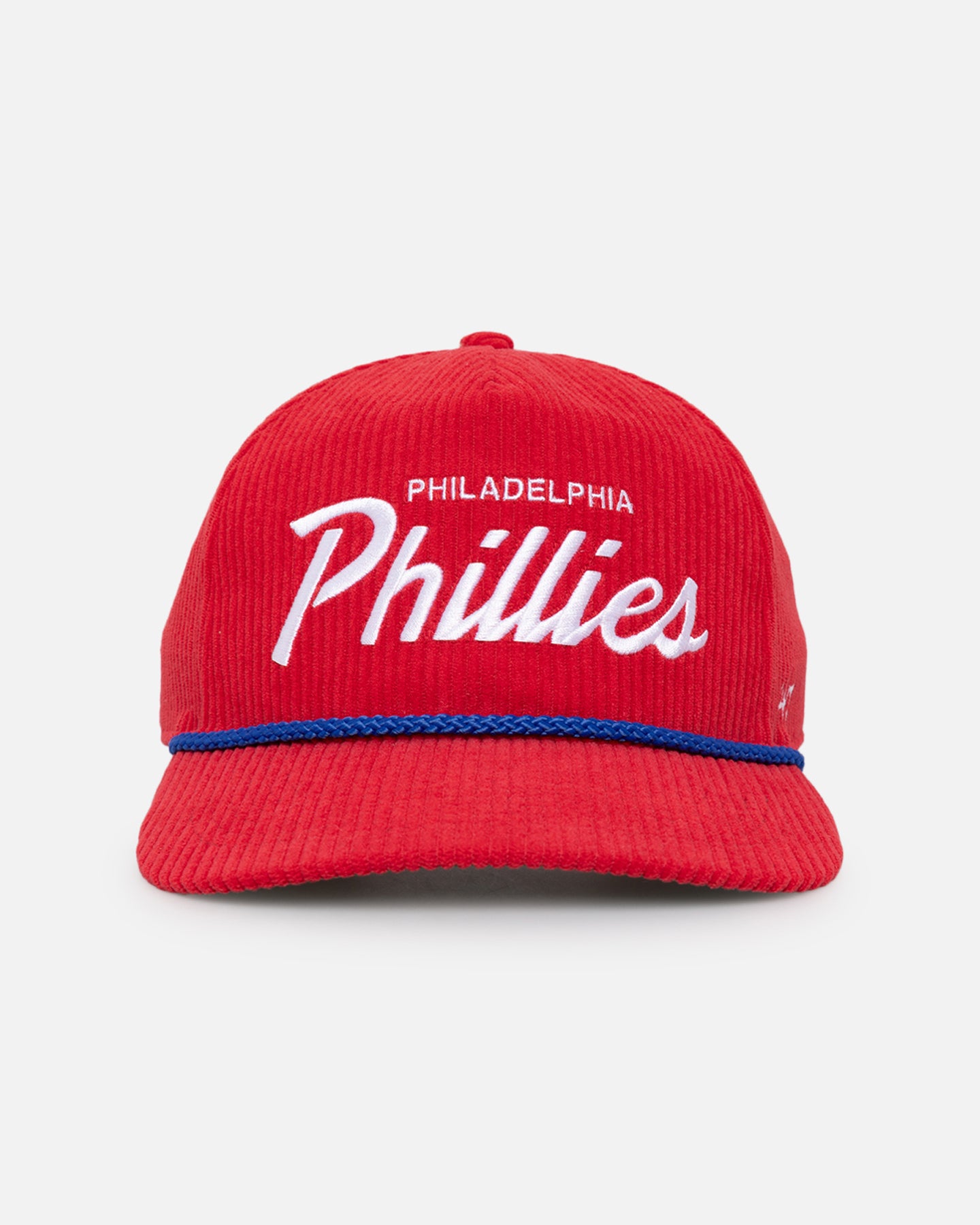 47 Brand Philadelphia Phillies MLB Opening Day Snapback Hat - Adjustable Crossrope Hitch Design in Red - Perfect for Baseball Games, Casual Wear, and Sports Fans