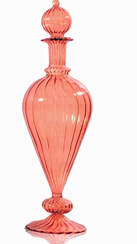 Refillable Empty Perfume Bottles for Essential Oils & Fragrance Oils - Decorative Glass Bottles with Dropper - Egyptian Style Perfume Organizer for Home Decor, DIY Blending & Aromatherapy