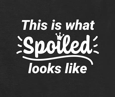 Funny Dog T-Shirt - 'This is What Spoiled Looks Like' Cute Pet Puppy Cat Tee | Soft Breathable Dog Clothes for Small & Large Breeds | Perfect for Birthdays, Parties & Daily Walks | Black (Large)