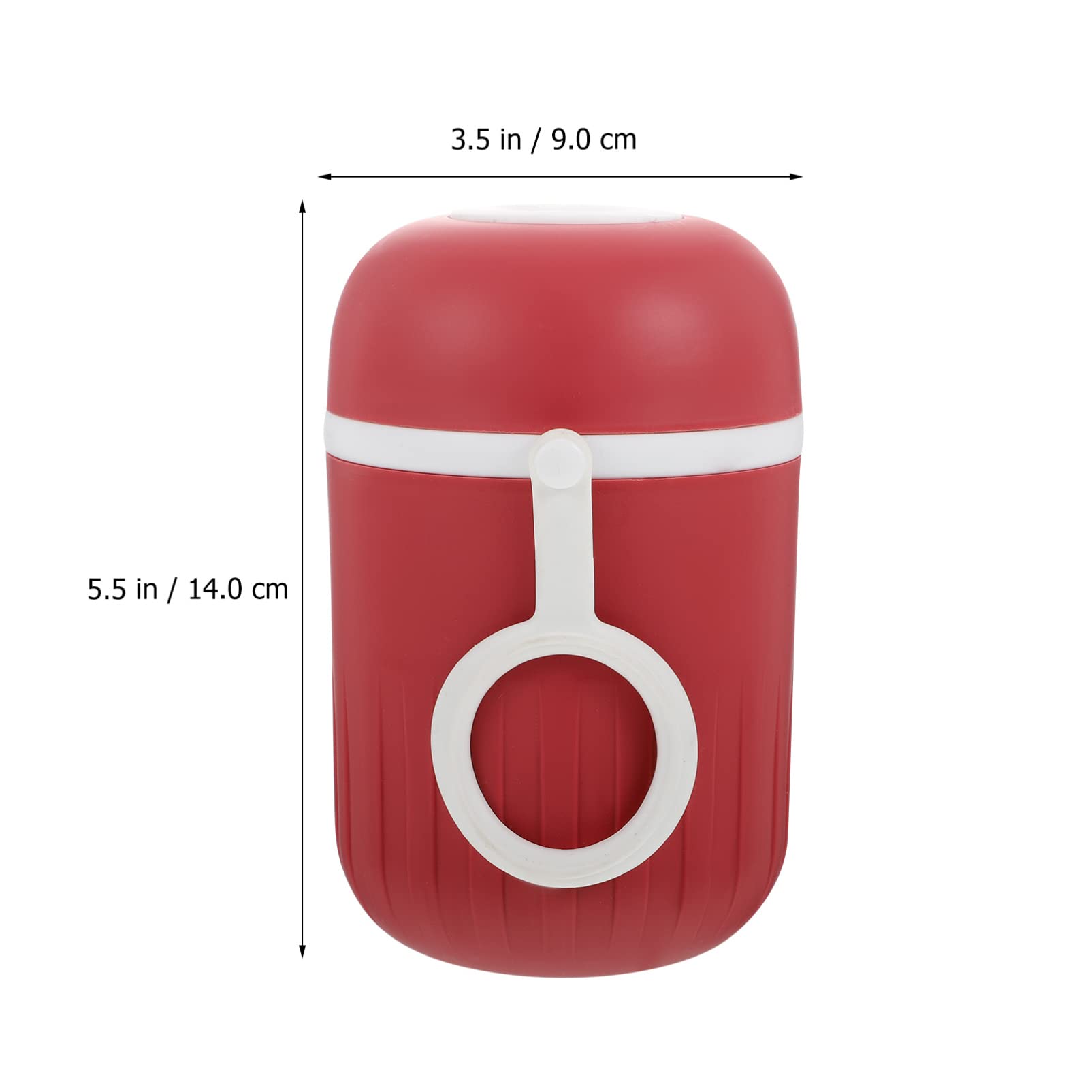 Hemoton 1 Set Insulated Travel Mug with Lid - 16oz Leak-Proof Coffee Tumbler, Hot/Cold Drink Cup for Breakfast Cereal, Soup, Milk - Perfect for Office, School, Camping & Commuting - BPA-Free Plastic Food Container