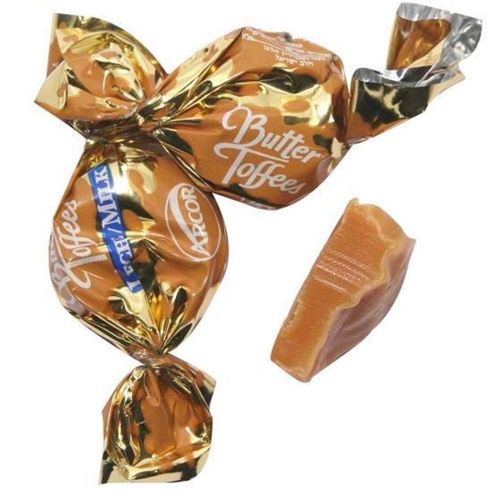 ARCOR Bala Butter Toffees Leite 825g (1.81 lbs) - Creamy Milk Caramel Flavor Toffee Candies - Perfect for Parties, Gifts & Sweet Cravings