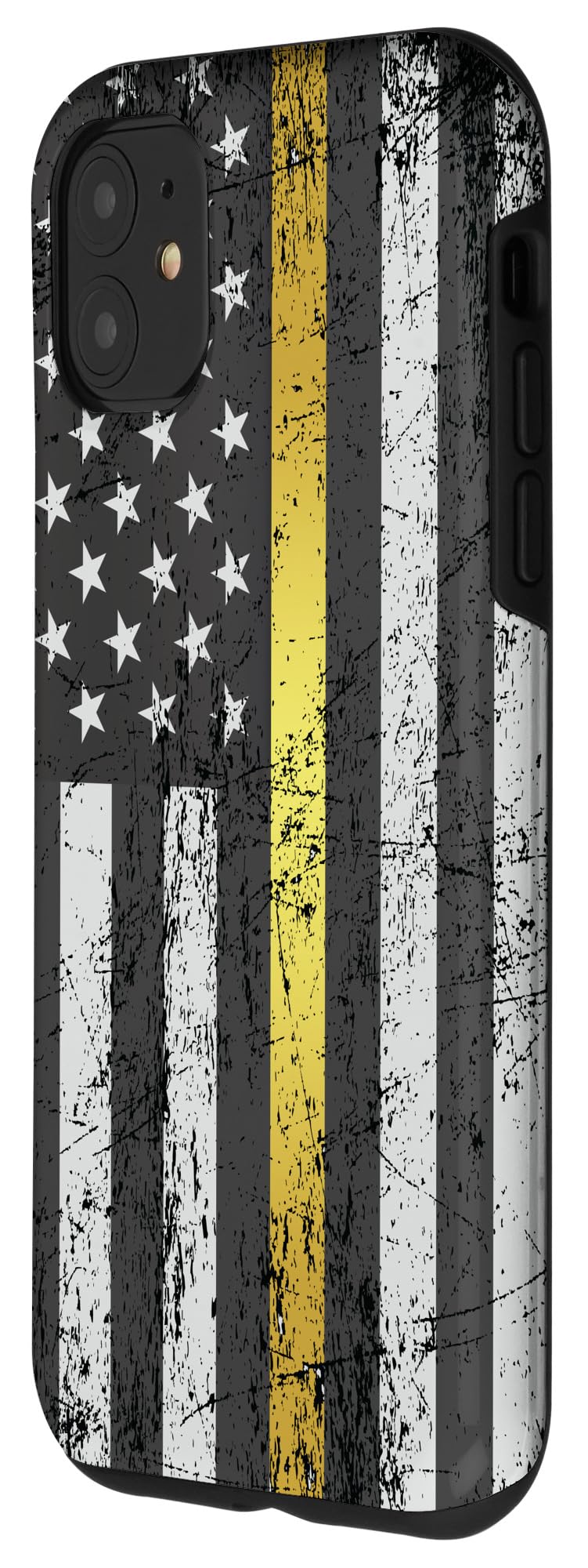 iPhone 11 Case with Thin Blue Line Flag - Patriotic Phone Cover for First Responders, Police & 911 Dispatchers - Perfect Gift for American Heroes (Compatible with iPhone 11) - Ideal for Work, Duty & Everyday Protection