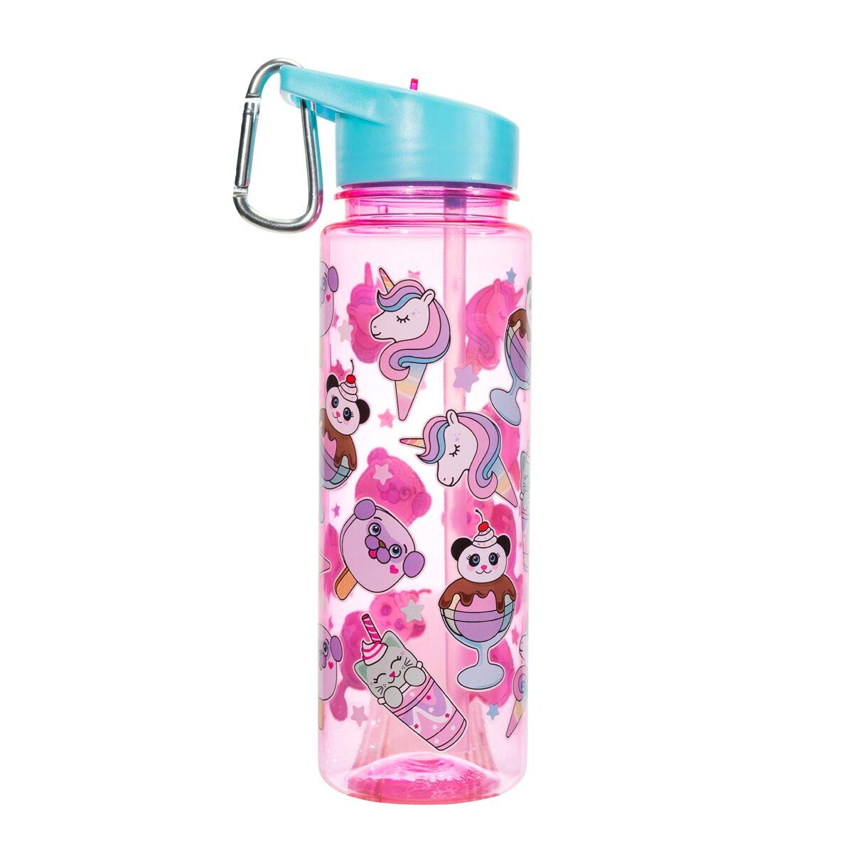 Fun Animals Water Bottle for Girls - BPA Free, Leak Proof, 16oz Insulated Stainless Steel Kids Bottle - Perfect for School, Sports & Outdoor Activities