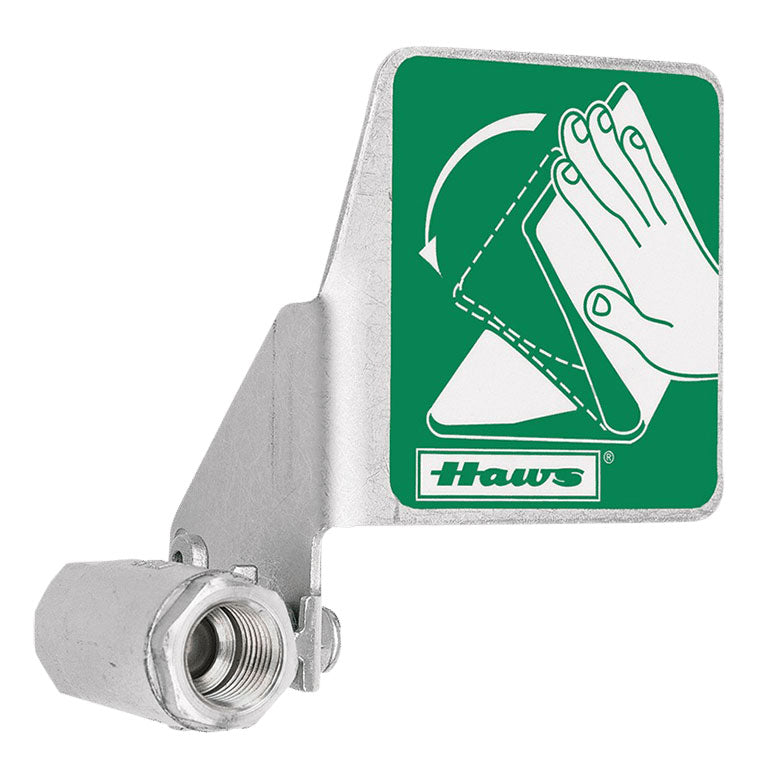 Haws SP232 Replacement Eyewash Ball Valve with Handle - Emergency Eye Wash Station Safety Equipment for Laboratories & Industrial Use
