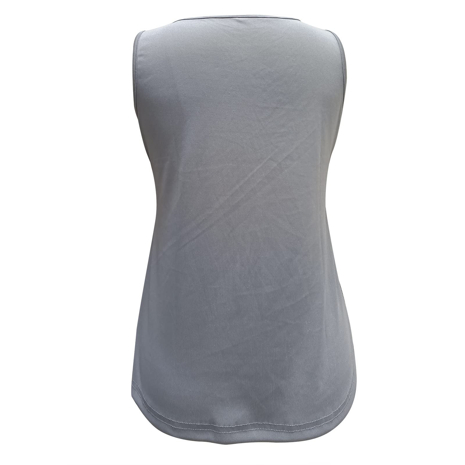 Women's Summer Workout Tank Tops - Breathable Loose Fit Scoop Neck Casual Tunic Top for Yoga, Gym & Running | Trendy Solid Color Vest Shirt for Ladies