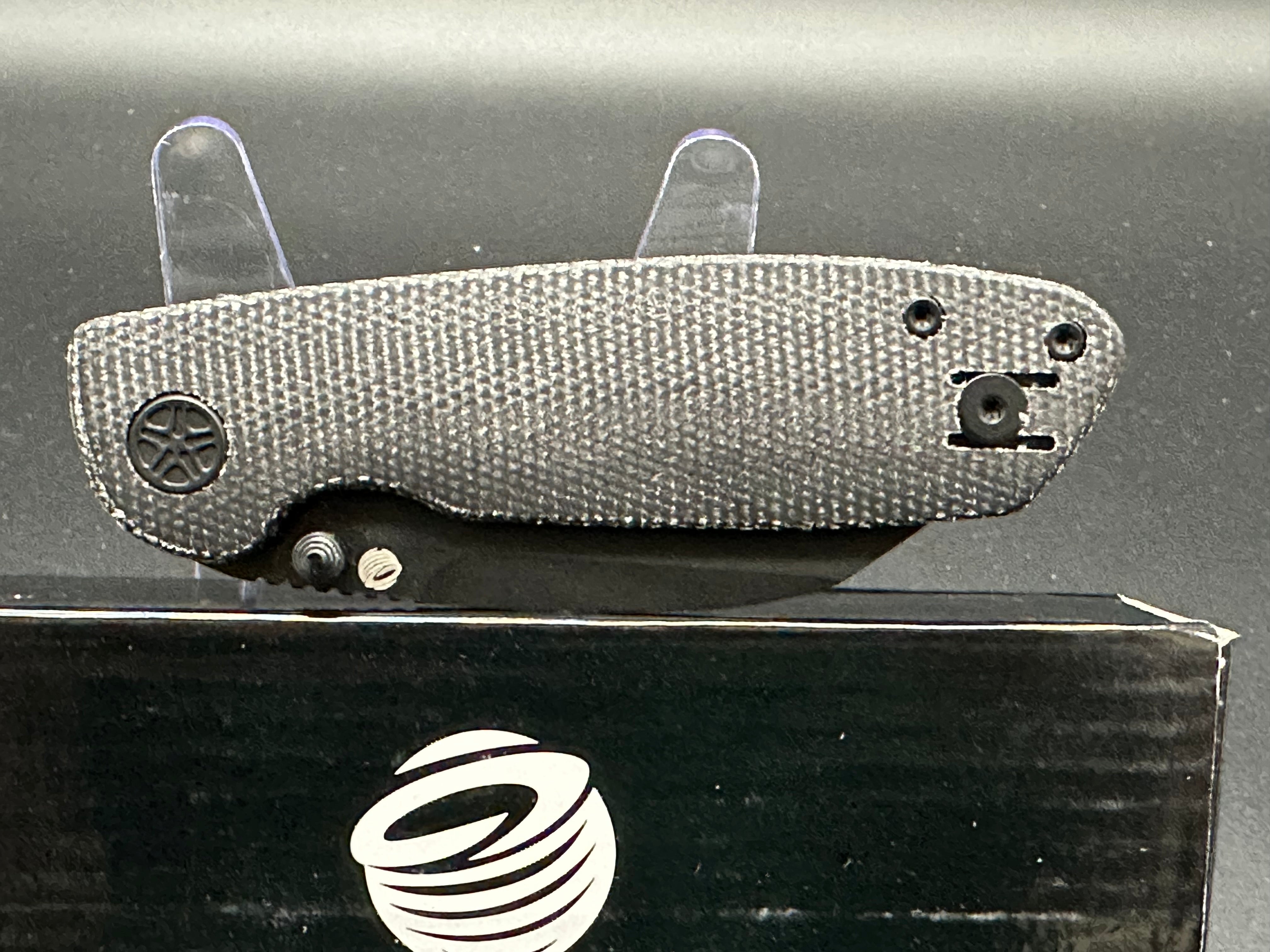 Tempest Knives Microburst Black Micarta Folding Pocket Knife - EDC, Camping, Hiking & Outdoor Survival Tool