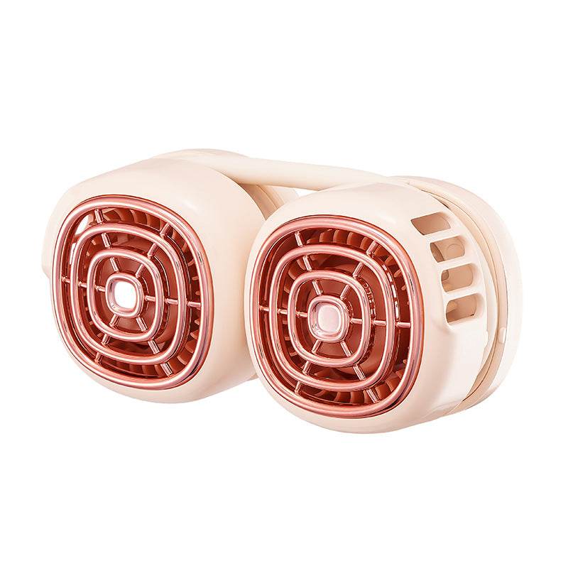 Upgraded Portable Mini Neck Fan - Hands-Free Personal Cooling Fan for Outdoor, Office, Travel & Sports - USB Rechargeable & Lightweight