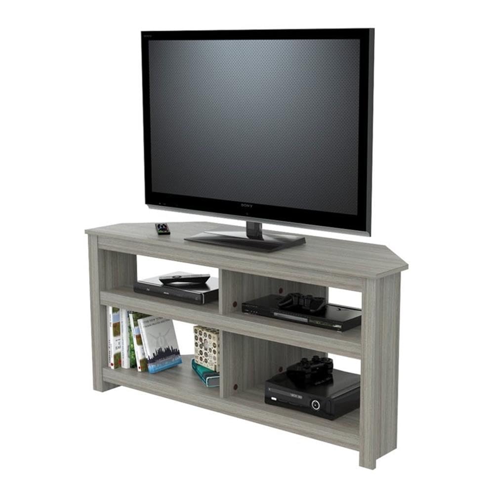 Inval MTV-17019 Corner TV Stand for Flat Screen TVs Up to 60