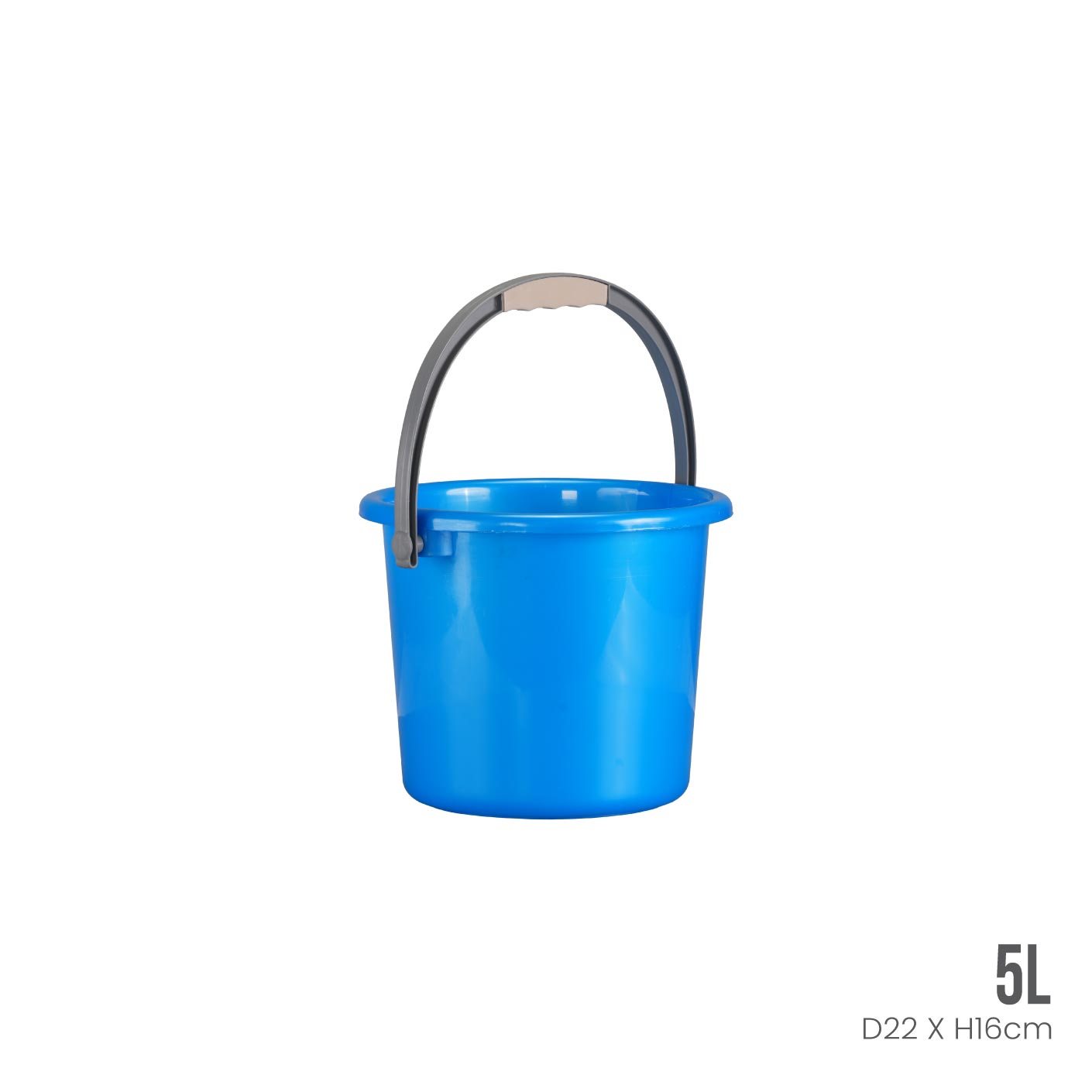 Premium 5L (1 Gallon) Plastic Paint Bucket with Handle - Heavy Duty & Leak Proof for Paint, Construction, DIY Projects, and Home Renovation
