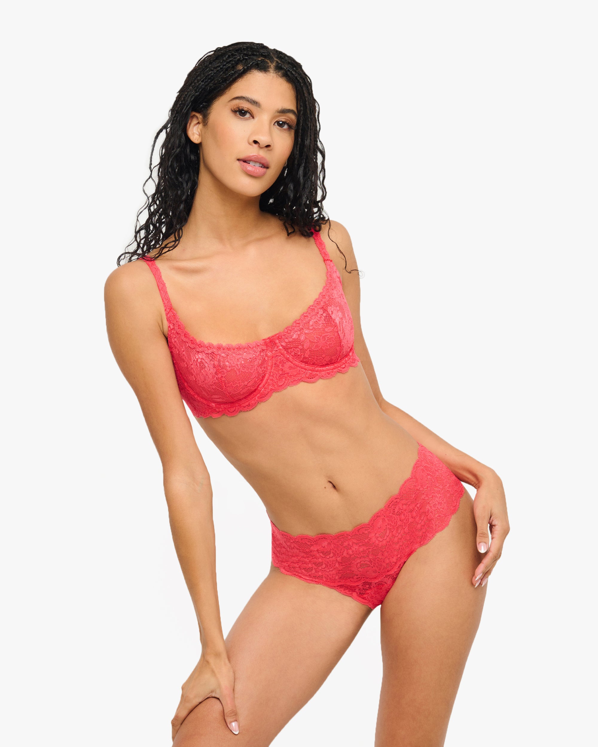 Never Say Never Balconette Bra Ibisco - Floral Lace Underwire Bra for Women - Perfect for Everyday Wear & Special Occasions
