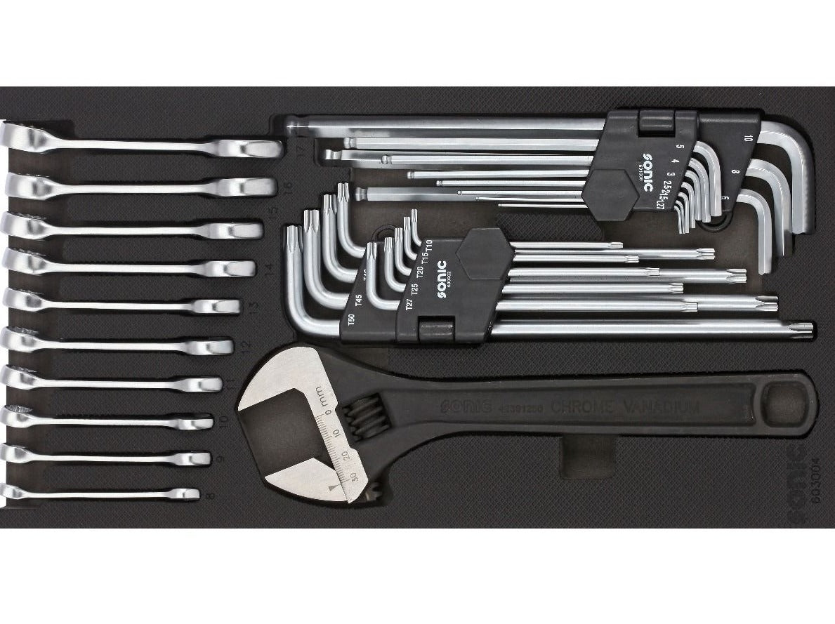 30-Piece Sonic Foam System Wrench Set - 1/3