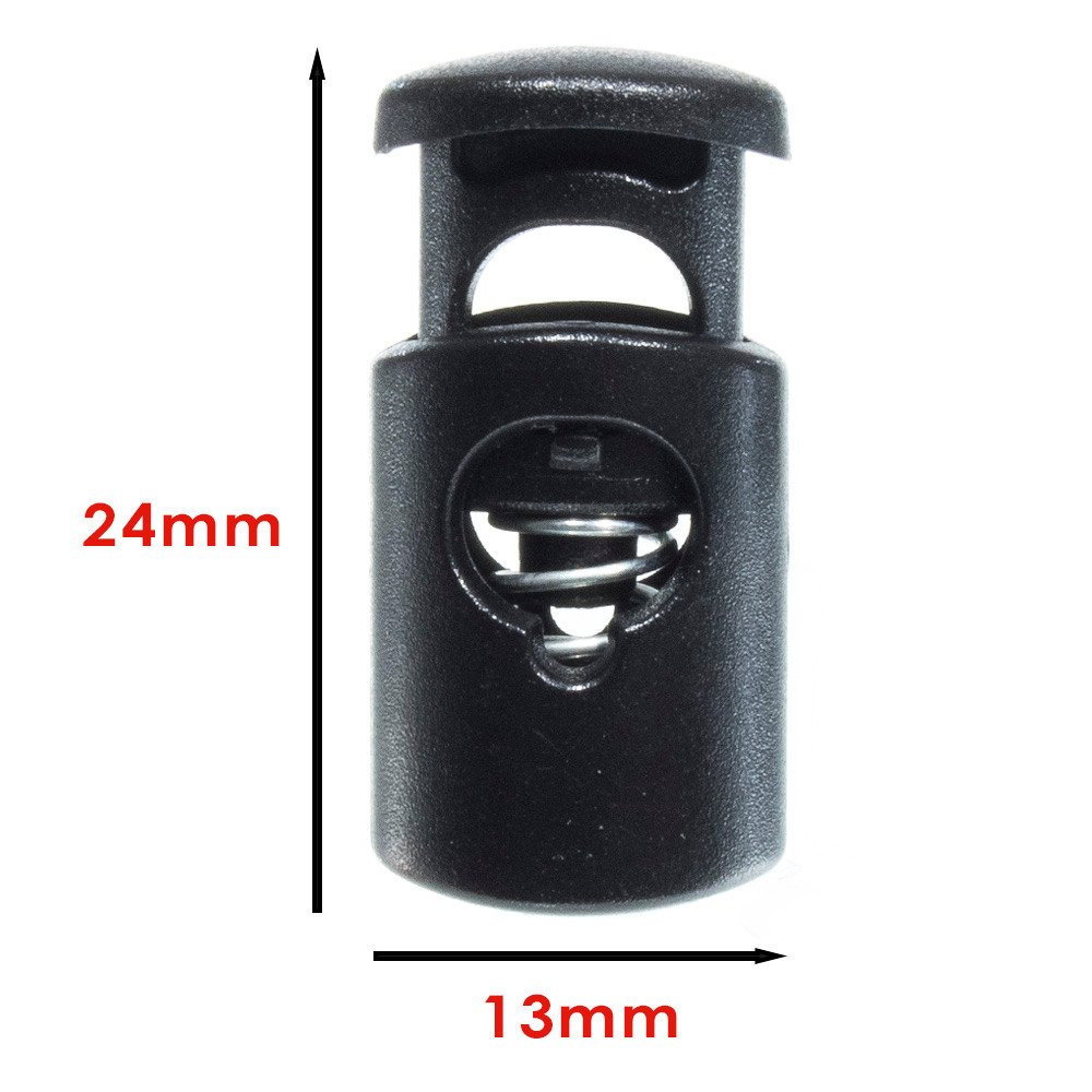 West Coast Paracord Black Oval Mini Toggle Stopper Cord Locks - 1000 Pack for Drawstrings, Hoodies, Jackets & Outdoor Gear | Secure Fastening for Apparel & Bags