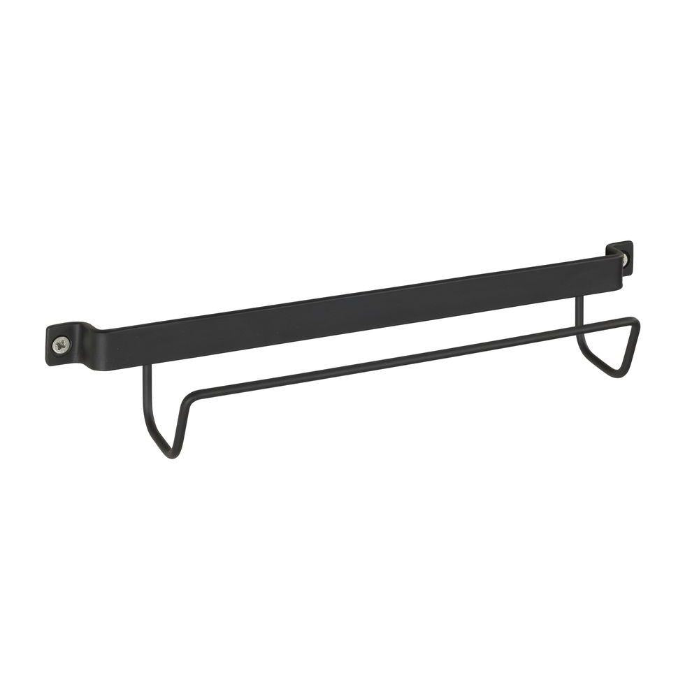 Wall Mounted Ladder Holder - Heavy Duty Black Metal Storage Rack for Garage, Workshop & Home Organization - Perfect for Storing Ladders, Tools & Equipment