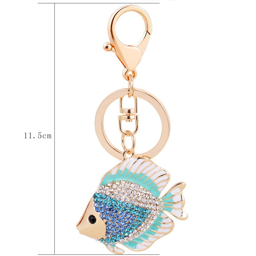 JIAHATE Cute Goldfish Keychain - Marine Animal Keyring for Women, Fish Pendant Charm for Bags & Backpacks | Perfect Gift for Ocean Lovers, Beach Accessory