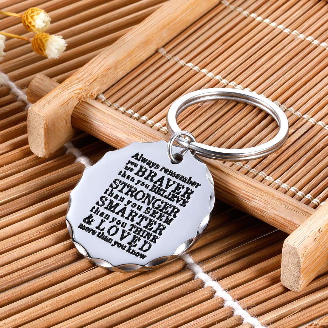 Arovene Inspirational Keychain - Motivational Gifts for Teen Boys & Girls, Christmas Stocking Stuffers, Graduation & Birthday Presents for Son/Daughter - Perfect for Daily Encouragement & Friendship Tokens