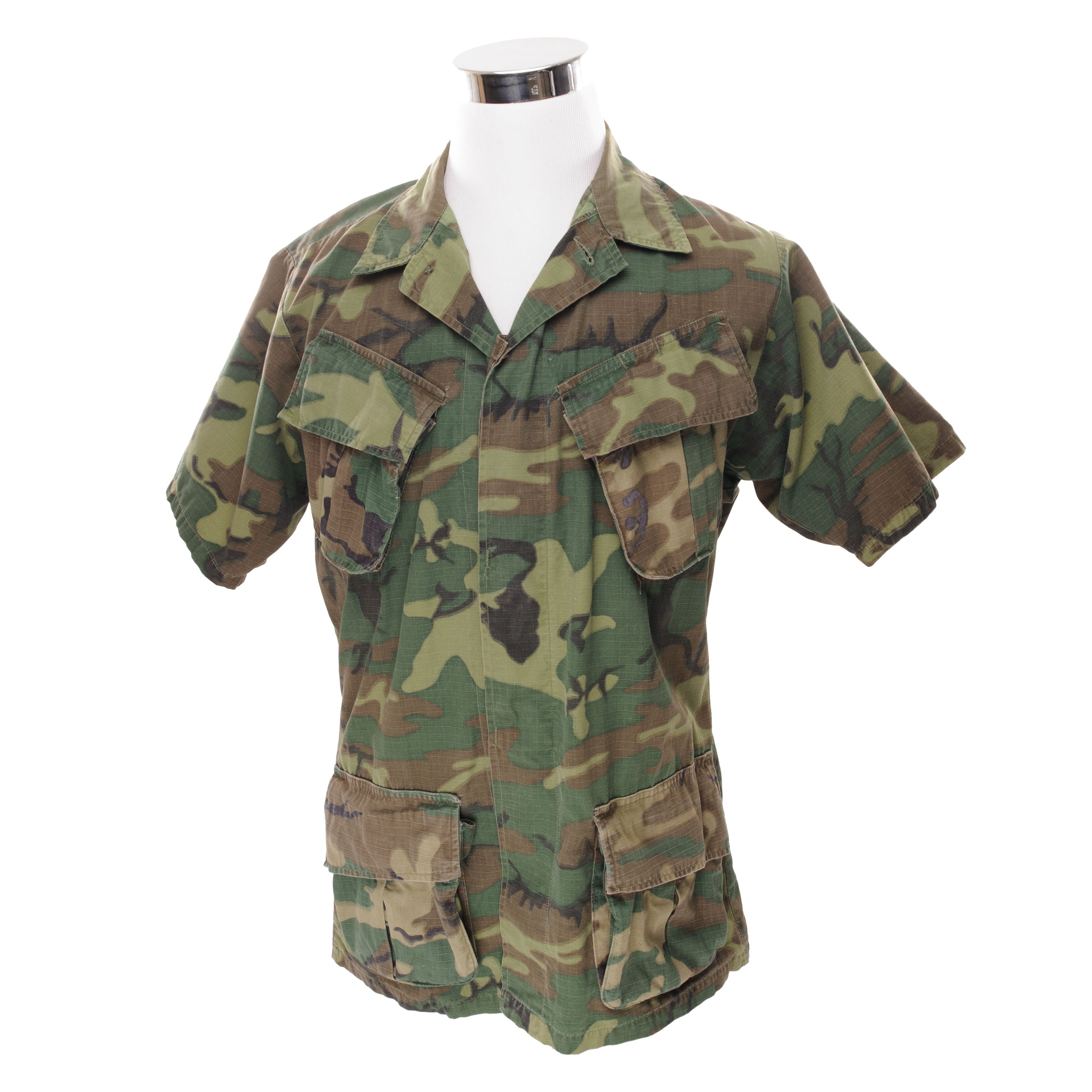 Vintage US Army Tropical Combat Camo Jacket 5th Pattern 1970 Vietnam War Small Regular - Military Reenactment, Outdoor Adventure & Vintage Fashion Collectible