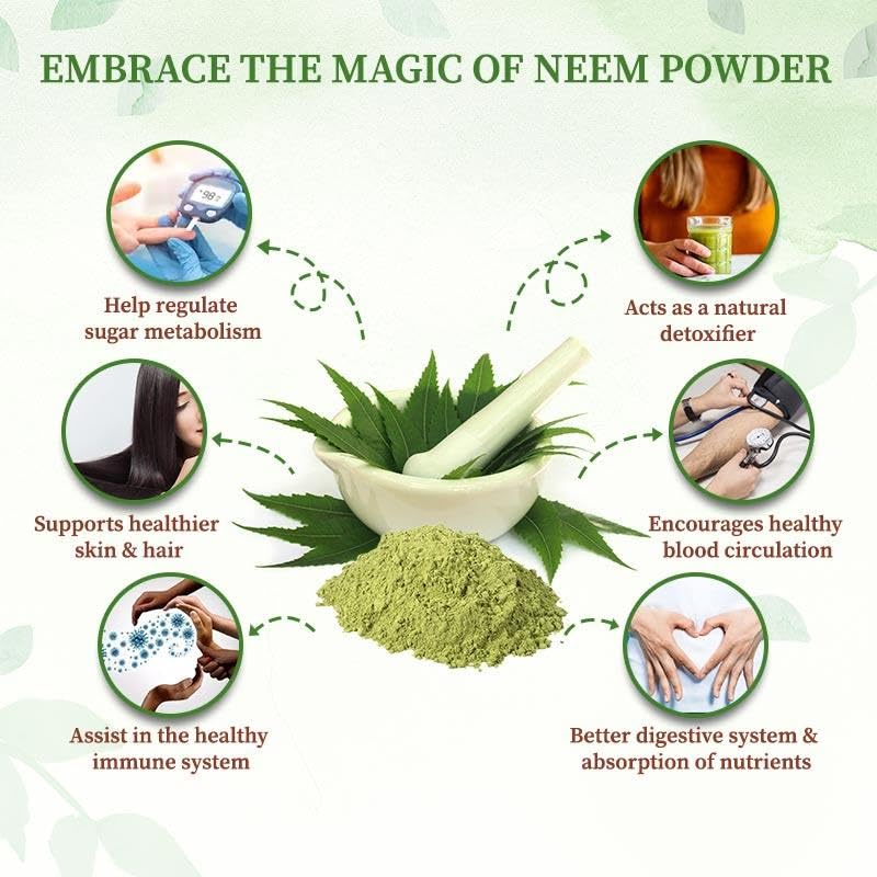 Jai-Son Herbals Neem & Amla Powder - Natural Face Pack for Acne & Pimples, Hair Pack for Dry Frizzy Hair | 100g x 3 Pack | Organic Skin Cleanser & Hair Treatment for Glowing Skin & Healthy Hair | Perfect for Daily Skincare & Haircare Routine