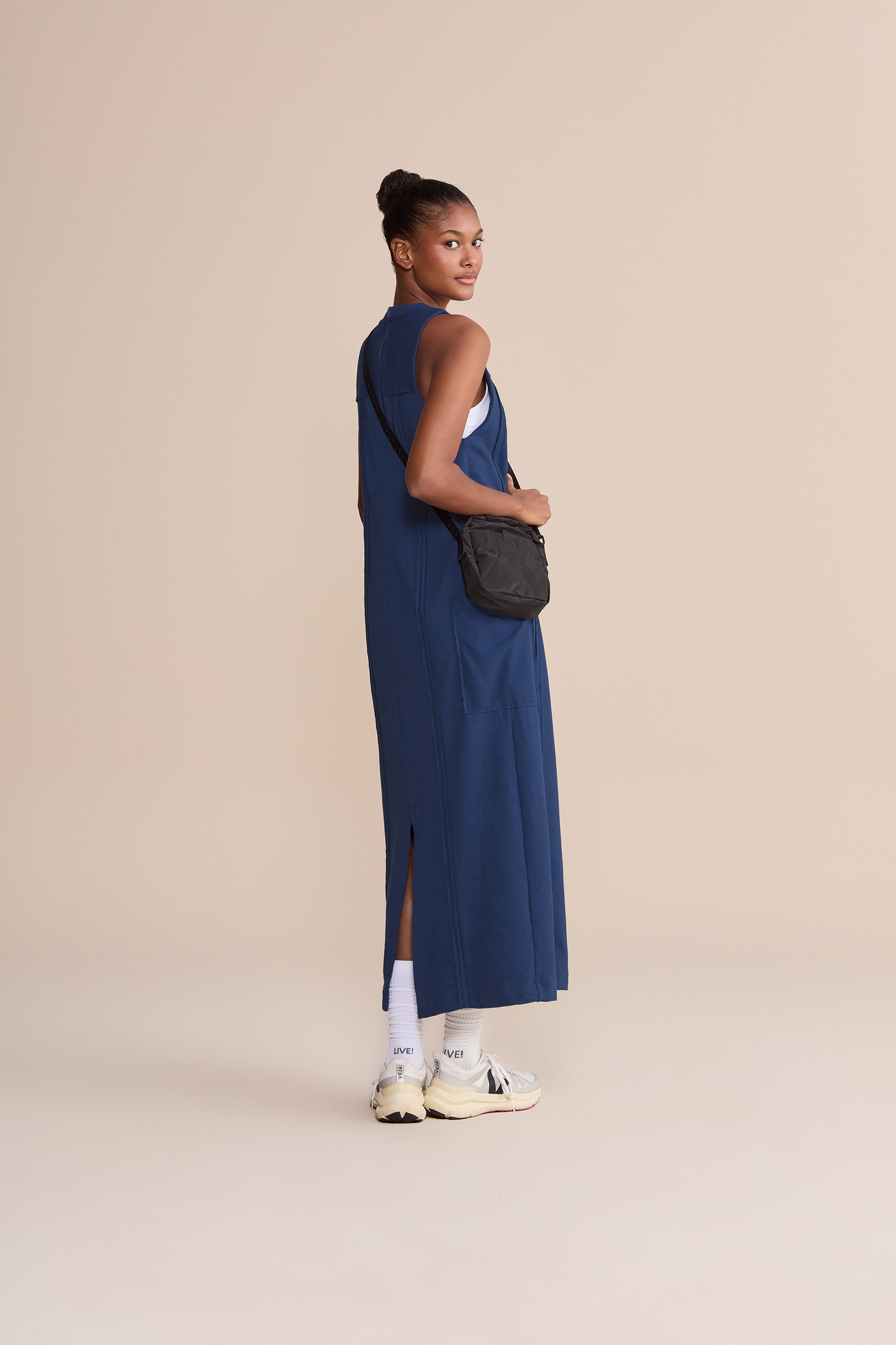 Soft Pure Midi Dress for Women - Elegant Flowy Summer Dress with Pockets | Perfect for Beach, Vacation, Date Night & Casual Outings