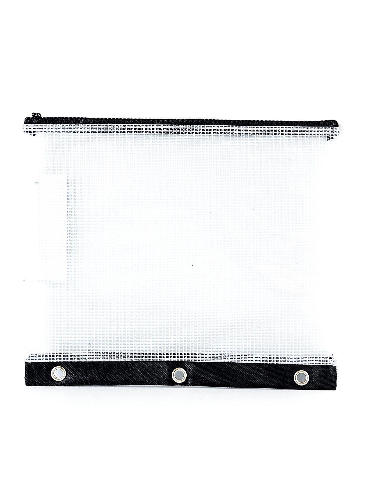 Pacific Arc Mesh-Reinforced Vinyl 3-Ring Binder Case - 8.5 x 11 Inches, Pack of 10 - Durable School & Office Supplies for Organizing Documents, Perfect for Students, Teachers & Professionals