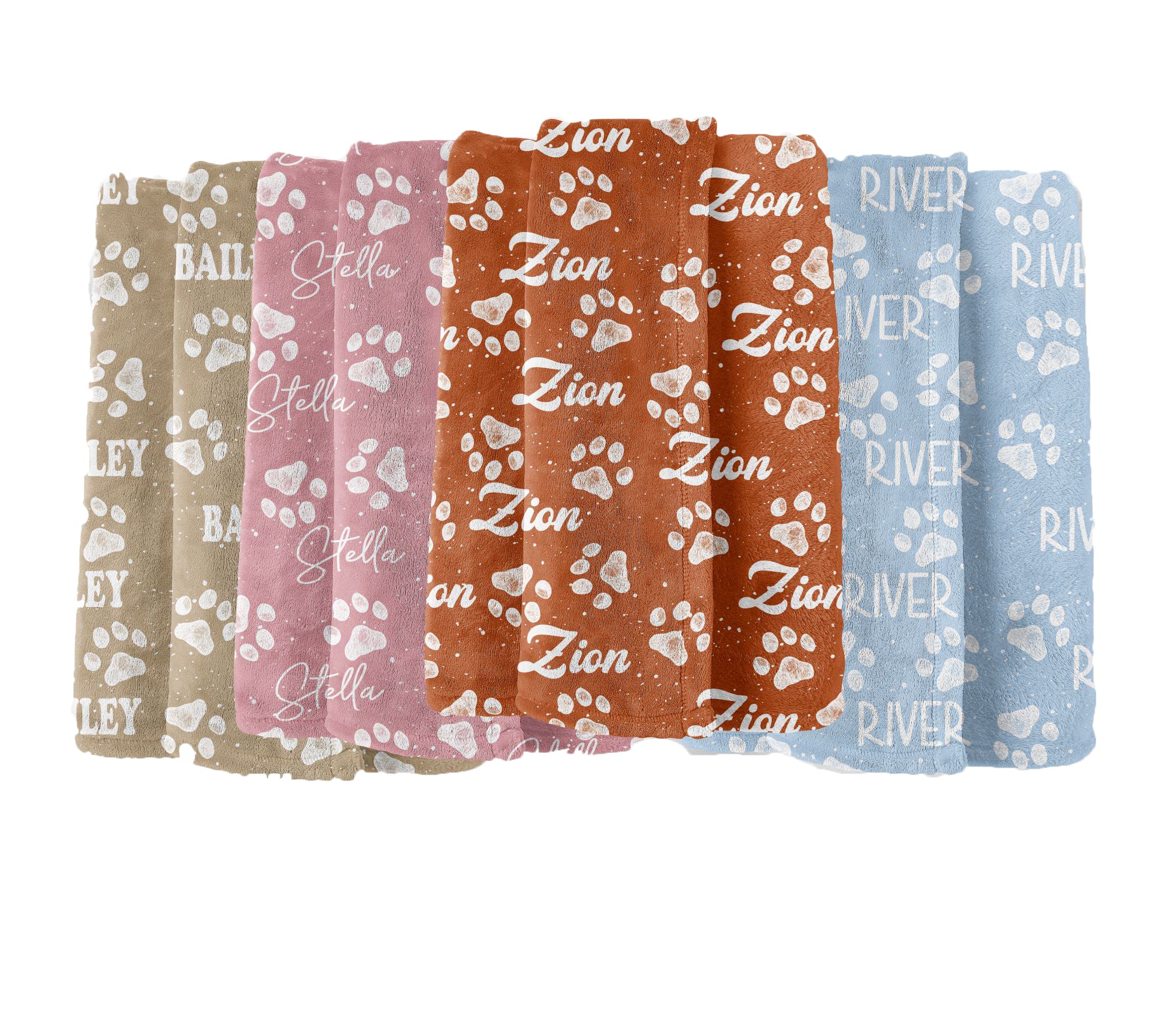Custom Full Color Personalized Dog Blanket - Soft Pet Blanket for Crate, Bed & Travel - Perfect Gift for Dog Lovers