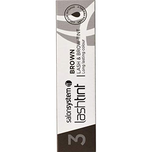 Salon System Lashtint Brown Lash & Brow Tint - 15ml Professional Semi-Permanent Dye (0227213) for Natural-Looking Eyelash & Eyebrow Enhancement | Perfect for Salon Use & At-Home Beauty Care