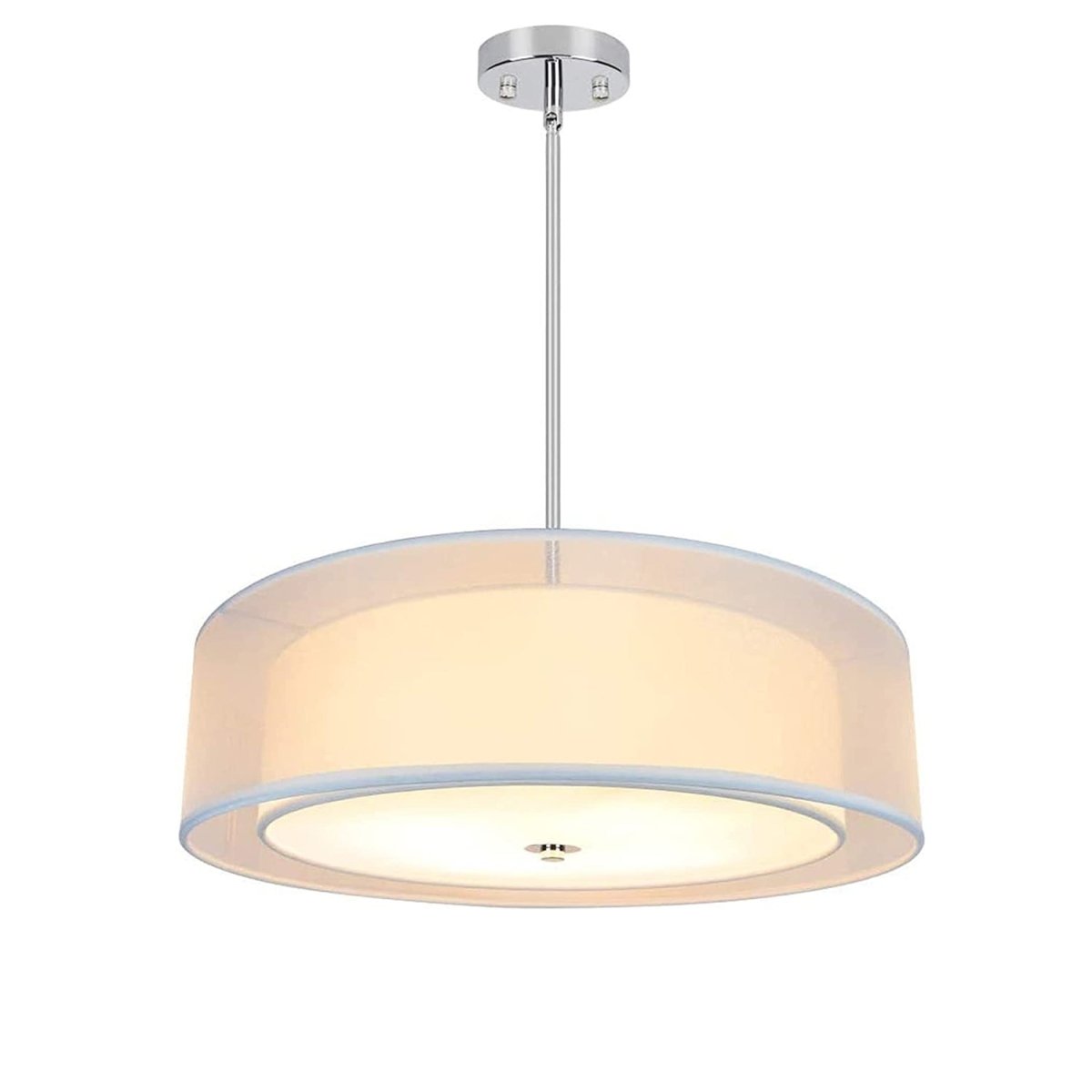 DLLT 3-Light Adjustable Semi Flush Mount Ceiling Fixture - 20