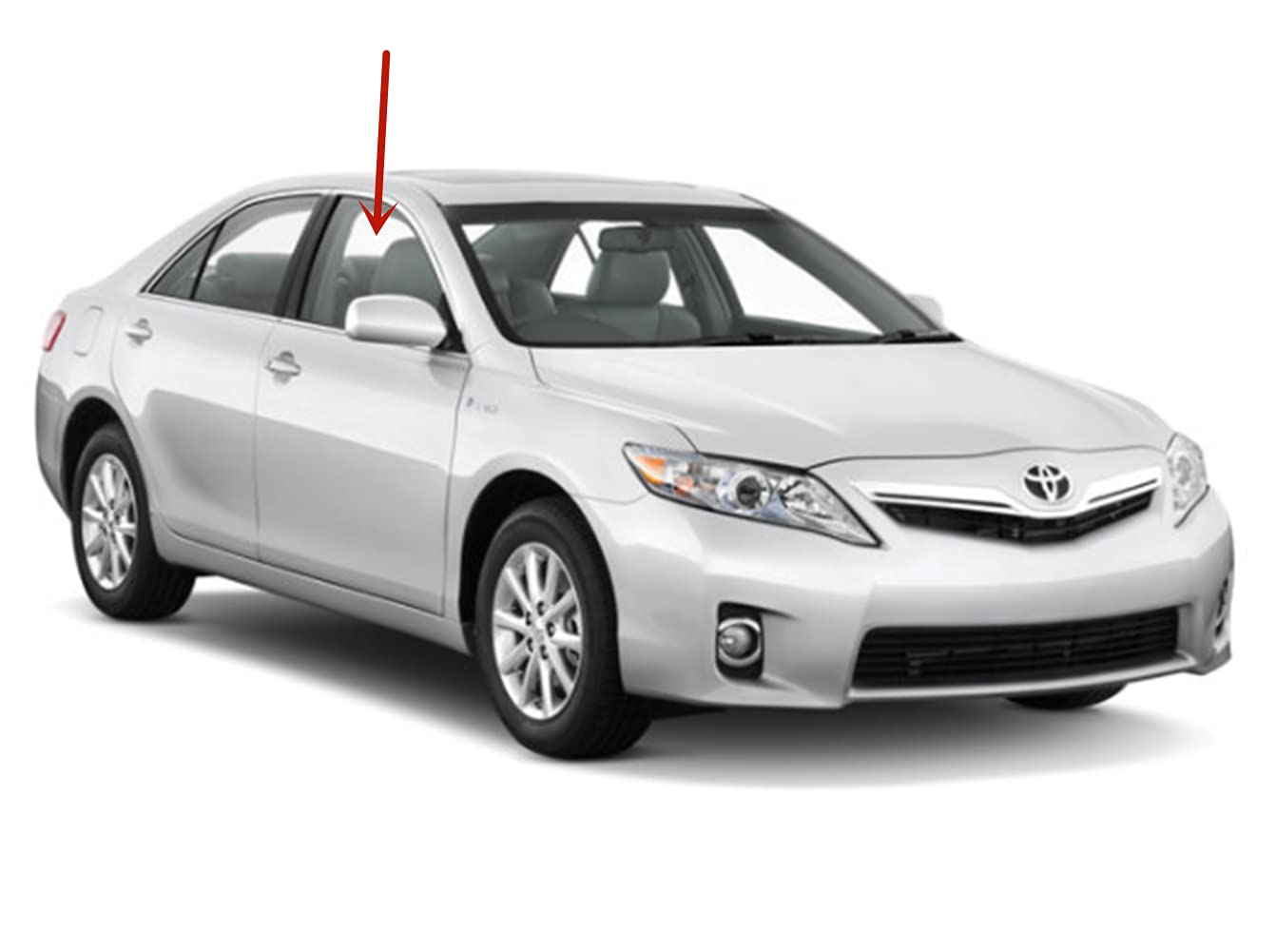 Toyota Camry & Camry Hybrid 2007-2011 Right Front Passenger Side Window Glass Replacement - Compatible with Japan Built 4-Door Sedan Models | Perfect for Auto Glass Repair & Replacement Services