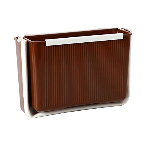 Portable Foldable Hanging Trash Can - Collapsible Garbage Bin for Kitchen Cabinet Door, Under Sink & Car Storage | Space-Saving Waste Basket Holder for Home, Office, RV and Travel Use