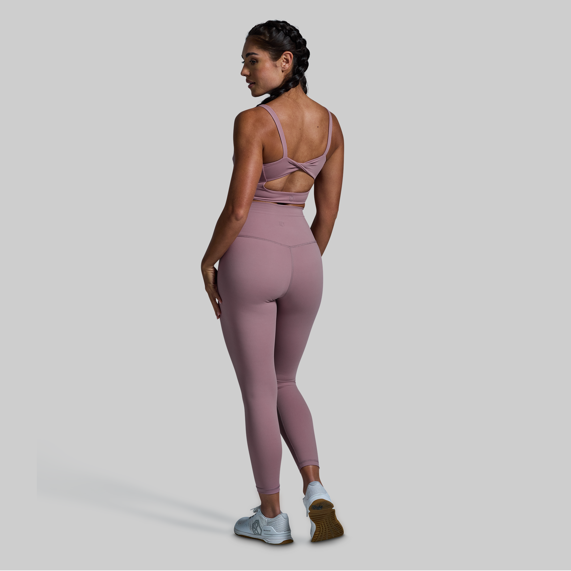 Best High Support Sports Bra for Women - Antique Mauve - Perfect for Running, Yoga & Gym Workouts