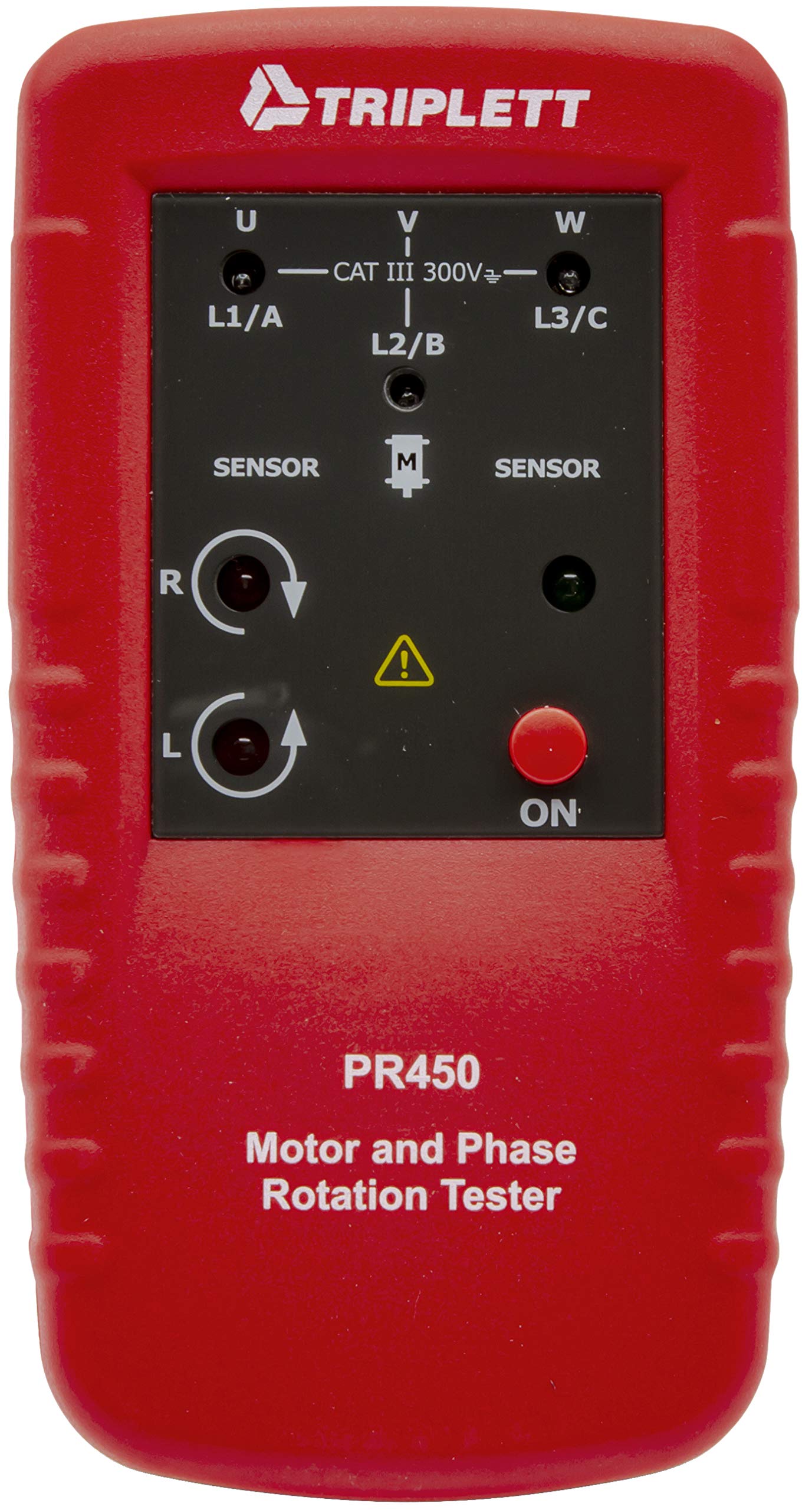 Triplett PR450 Digital Motor and Phase Rotation Tester - Professional Electrical Testing Tool for HVAC, Industrial Motors & 3-Phase Systems