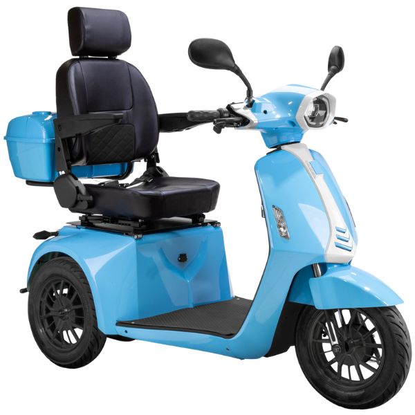 Premium Heavy Duty 3-Wheel Mobility Scooter for Adults - Lightweight & Foldable Electric Scooter with Long Battery Life - Ideal for Seniors, Travel, Shopping & Outdoor Activities