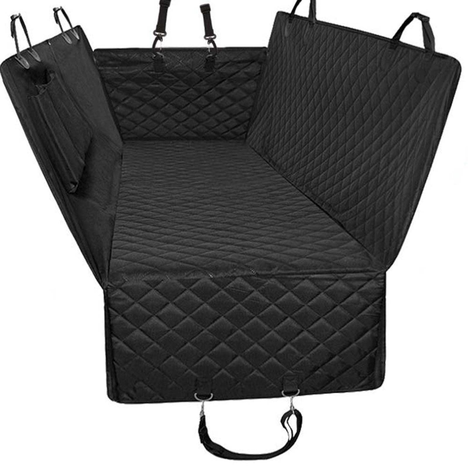Luckinsell Waterproof & Dirt Proof Car Pet Mat for Dogs - Black Rear Seat Protector for Travel & Outdoor Adventures