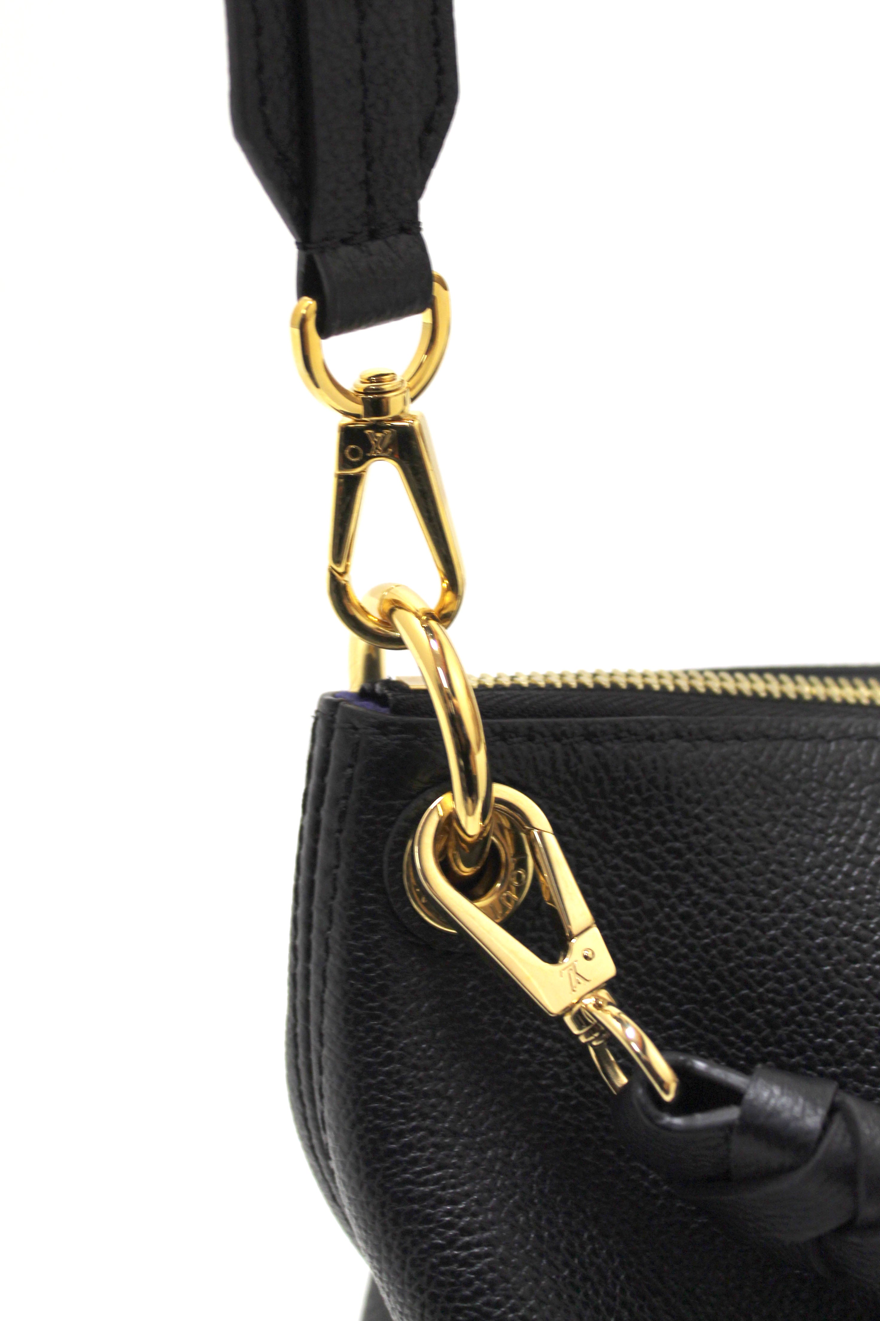 Authentic Louis Vuitton Black Monogram Empreinte Leather Maida Hobo Bag - Luxury Designer Handbag for Women, Perfect for Work, Travel & Everyday Use