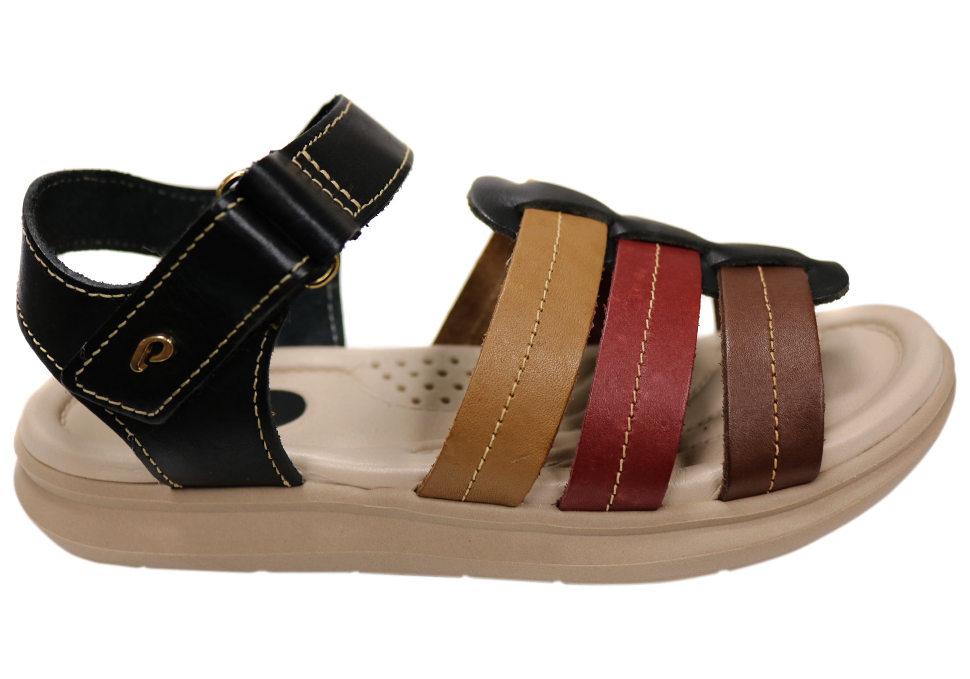 Pegada Pina Women's Comfortable Leather Sandals - Handmade in Brazil - Perfect for Beach, Vacation & Summer Outfits