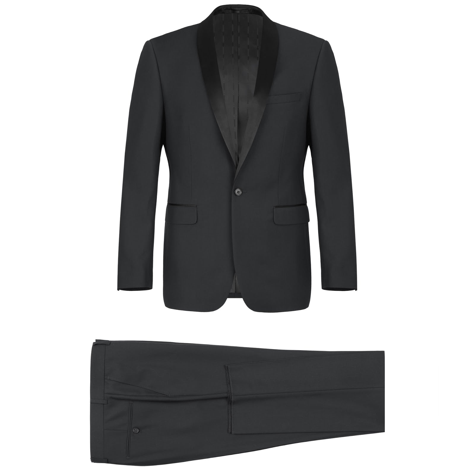 Alessandro Vitello by Renoir 2-Piece Slim Fit Shawl Lapel Tuxedo Suit SH201 | Formal Wedding & Evening Wear | Perfect for Prom, Gala & Black Tie Events