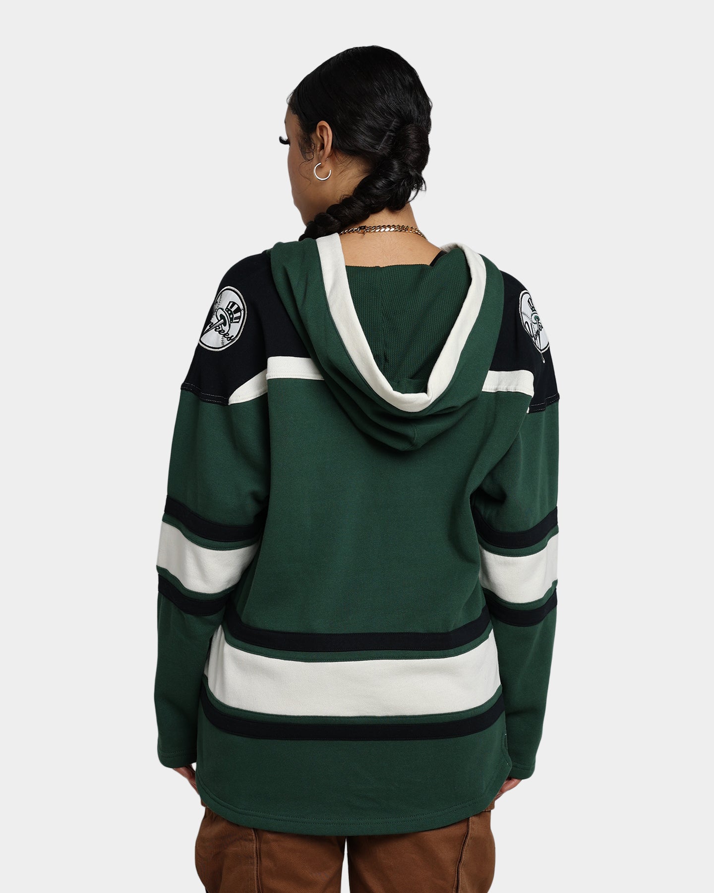 47 Brand New York Yankees Superior Lacer Hoodie - Dark Green Pullover Sweatshirt for Men & Women - Perfect for Baseball Games, Streetwear & Casual Outfits