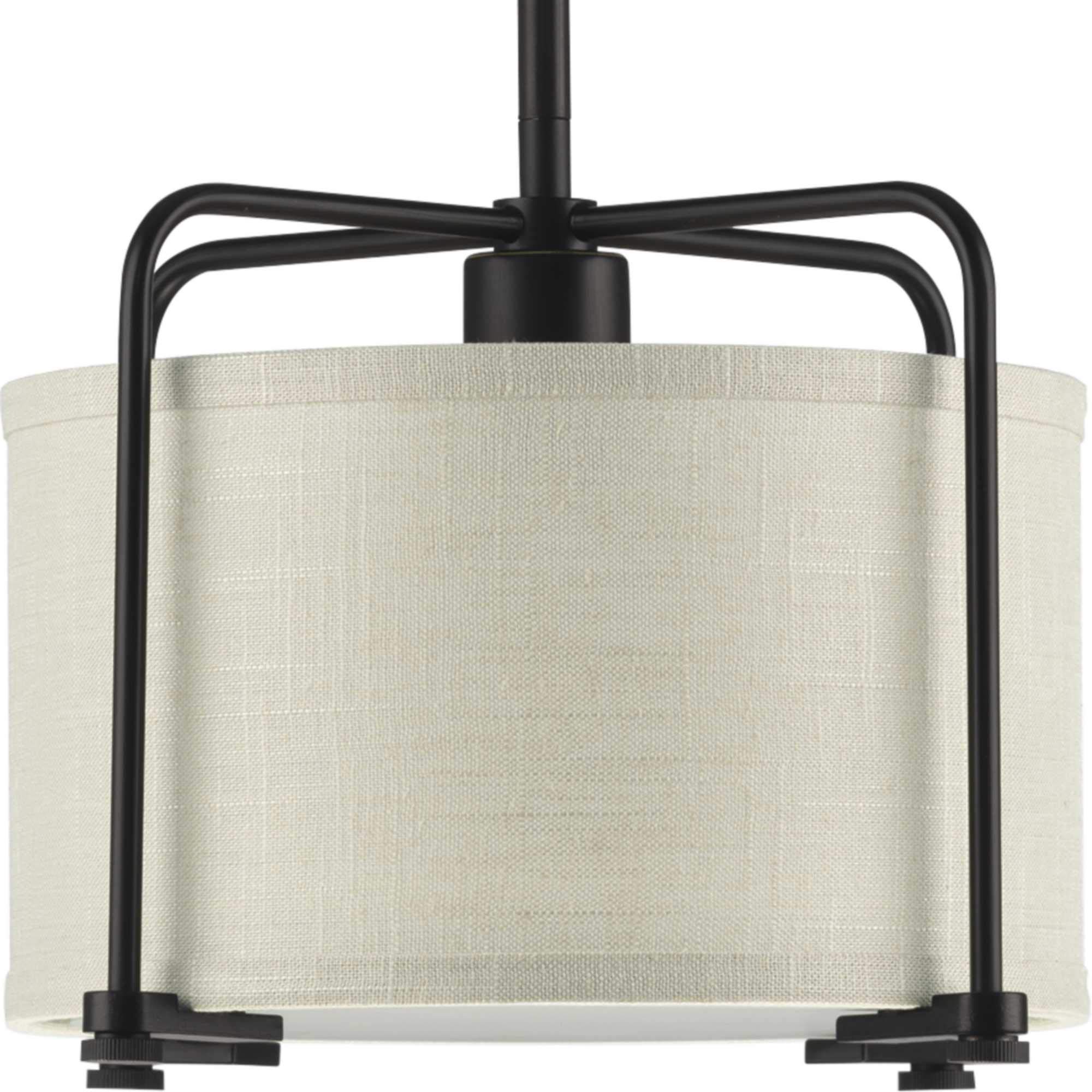 Antique Bronze Champagne Glass Pendant Light - Staunton Collection 1-Light Fixture for Dining Room, Kitchen Island & Entryway Lighting