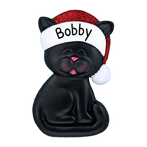 Black Christmas Cat